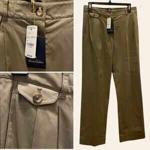 Brooks Brothers Wide Leg Pleated Dress Pants Trousers | 6, Old Money, NWT $228